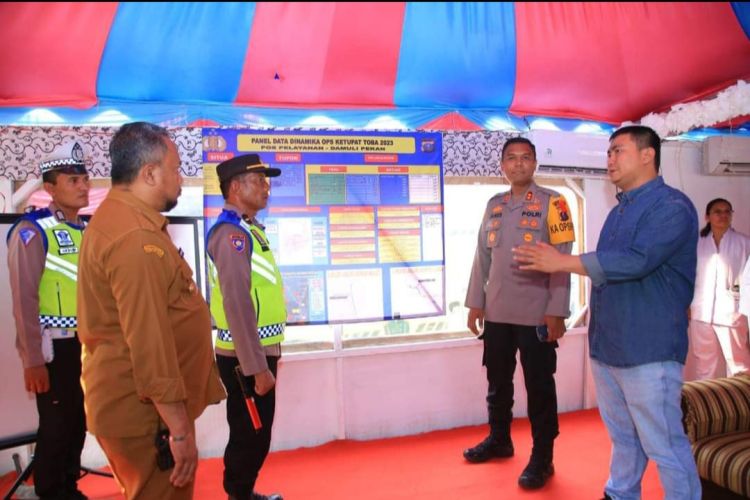 Bupati Labura Tinjau Pospam Lebaran 2023 Bersama Kapolres Labuhan Batu