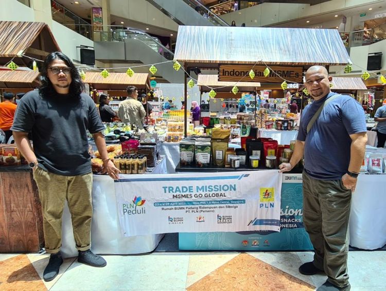 PLN Dukung Rumah BUMN P.Sidempuan dan Sibolga Dalam Program Kadin Trade Mission MSMES Go Global di Singapura