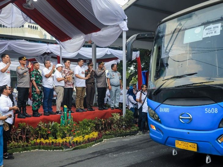Bobby Nasution Berangkatkan 5.182 Peserta Mudik Gratis Pemko Medan