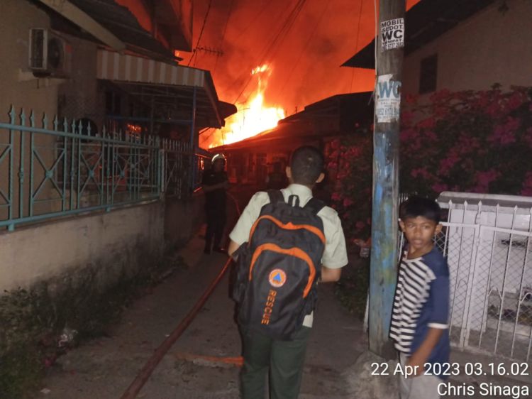 21 Rumah Terbakar di Pulo Brayan