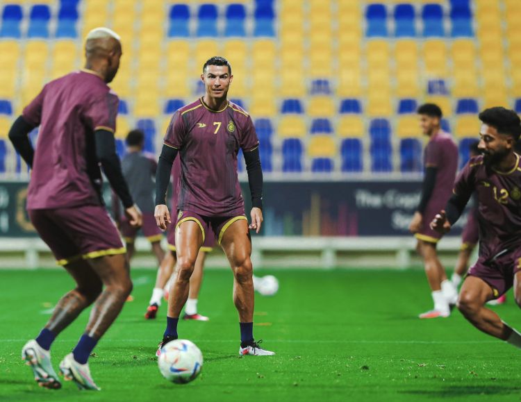 Cristiano Ronaldo Beri Ucapan Selamat Idul Fitri saat Latihan Bersama Al Nassr