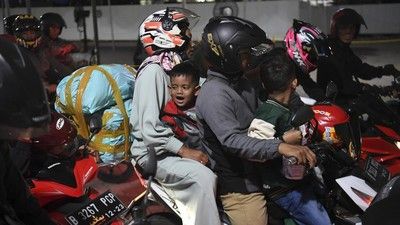 Polisi Bakal Putar Balik Pemudik Motor Bawa Muatan Berlebihan