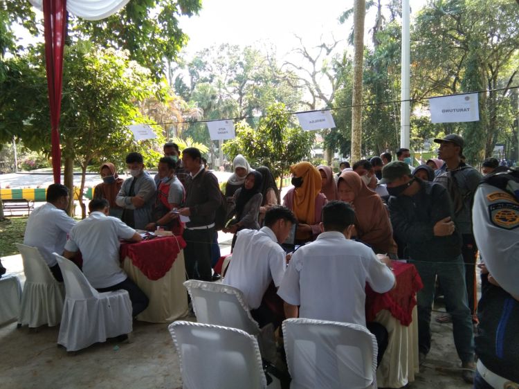Masyarakat Antusias Mengambil Tiket Mudik Bareng Pemko Medan 2023