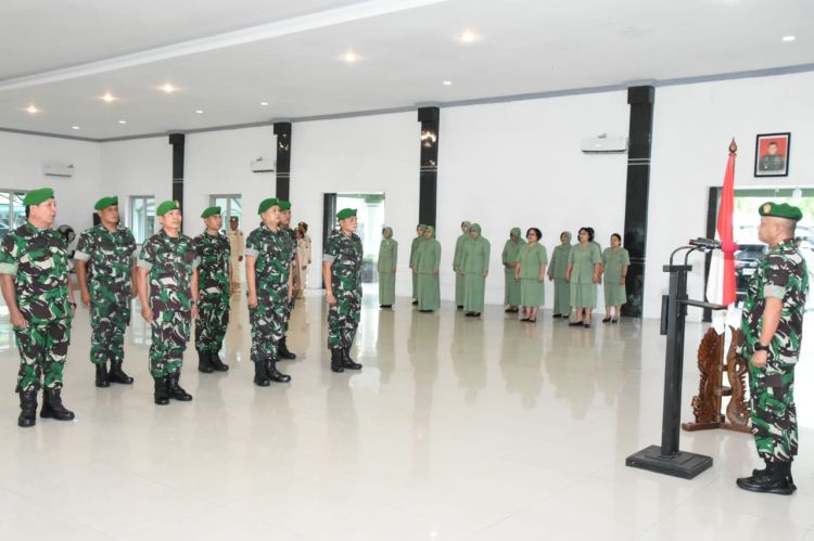 Prajurit Korem 023/KS Korps Raport Kenaikan Pangkat Periode 1 April 2023