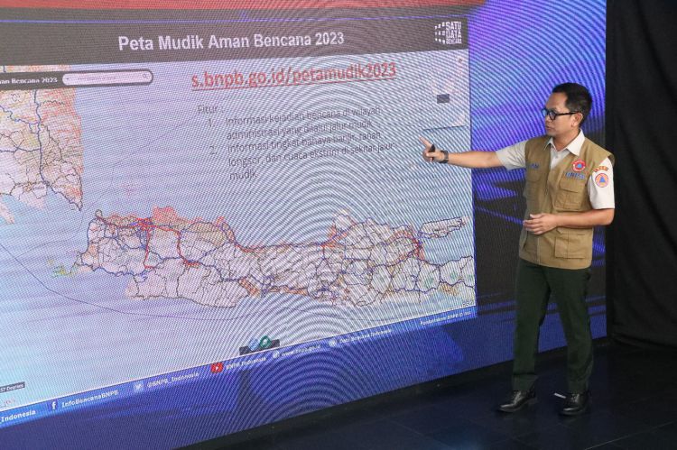 BNPB Luncurkan Peta Mudik Aman Bencana Bantu Pemudik Jalur Darat Identifikasi Potensi Bahaya