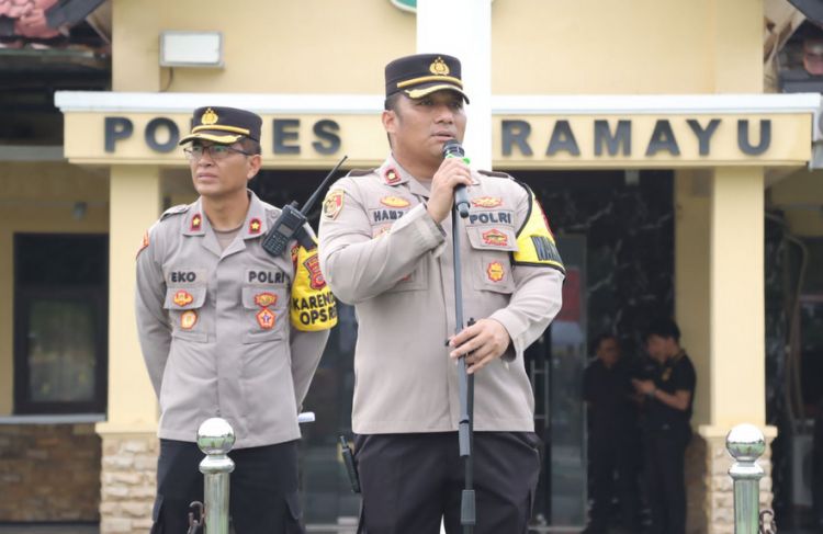 Polres Indramayu Gelar Apel Siaga Operasi Mantap Brata Lodaya Untuk Pemilu 2024