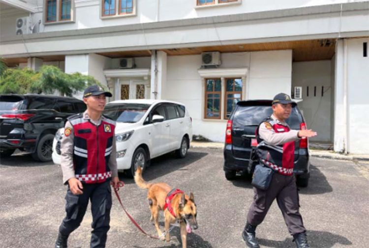 Operasi Mantap Brata 2024 Polda Jambi Terjunkan Tim K-9
