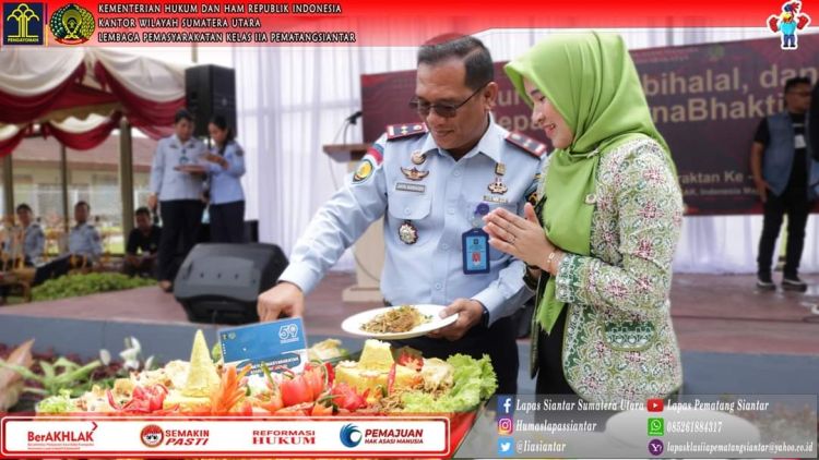Lapas Siantar Lepas Purna Bhakti di Acara Syukuran Hari Bhakti Permasyarakatan dan Halal bihalal