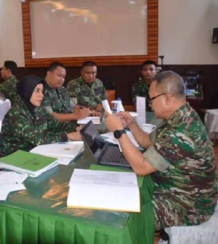 Tim Was Post Audit Itjenad Kunjungi Korem   023/KS Guna Tingkatkan Kinerja Organisasi Dalam Pengelolaan Program Anggaran