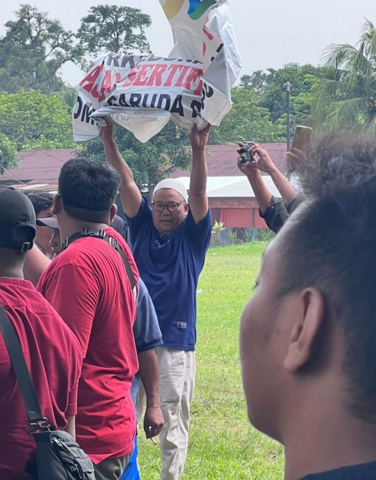 Keluarga Pensiunan PTPN II Perusak Plank HGB PTPN2 Kompleks Garuda Dilapor ke Polda Sumut
