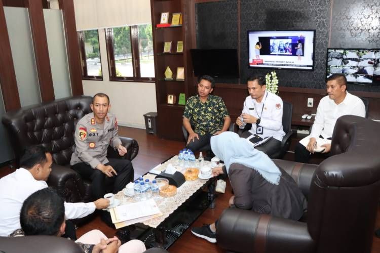 Kapolres Sergai Terima Audensi KPU, Mohon Dukungan dan Kerjasama APH