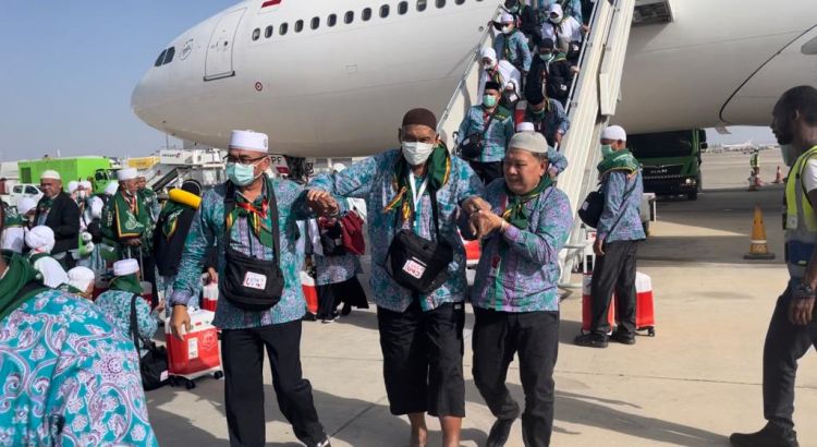 350 Jemaah Haji Kloter 3 Embarkasi Medan Sampai di Madinah