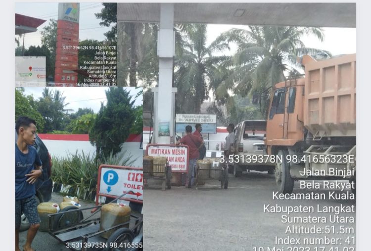 Layani Pembeli BBM Pakai Jerigen,  SPBU Pertamina Kawasan Langkat  Abaikan Pengendara Tolong Ditindak
