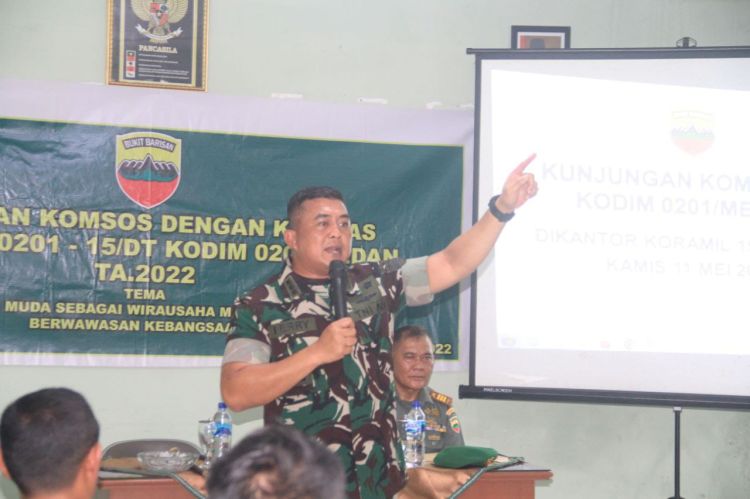 Dandim 0201/Medan Kunjungan Kerja di Koramil 0201-15/DT,Ini Pesannya