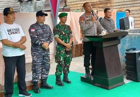 Peletakan Baru Pertama Pembangunan Vihara di Labuhanbatu Utara, Kapolsek Keluarkan Surat Perintah Pengamanan