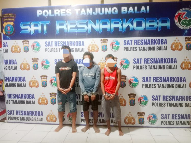 Tiga Komplotan Pengedar Narkoba di Tanjungbalai Diringkus Polisi