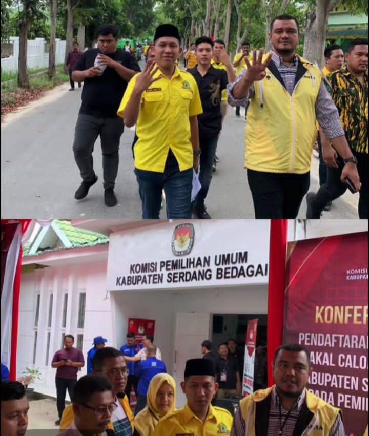Golkar Sergai Daptarkan 45 Bacaleg Dengan Target Rebut 7 Sampai 8 Kursi Anggota DPRD