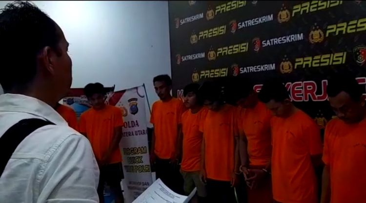 Polrestabes Medan Ringkus 10 Orang Pelaku Begal Sadis