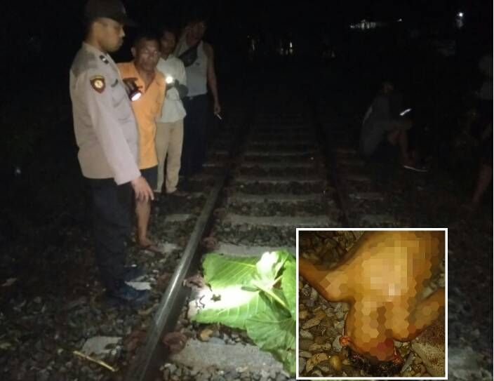 KA Rantauprapat Medan Tewaskan Dua Pelajar, Pulaknya Duduk Santai Di Pinggir Rel