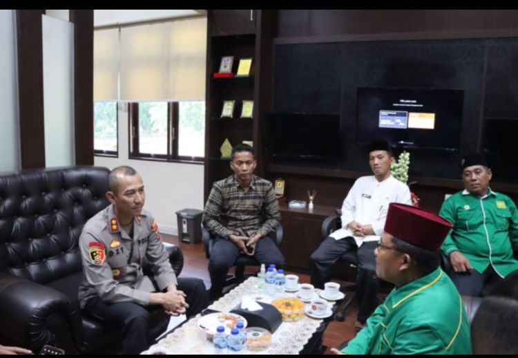 Kapolres Sergai Terima Audiensi Nahdatul Ulama, Berharap NU Bisa Bantu Kinerja Polres Sergai