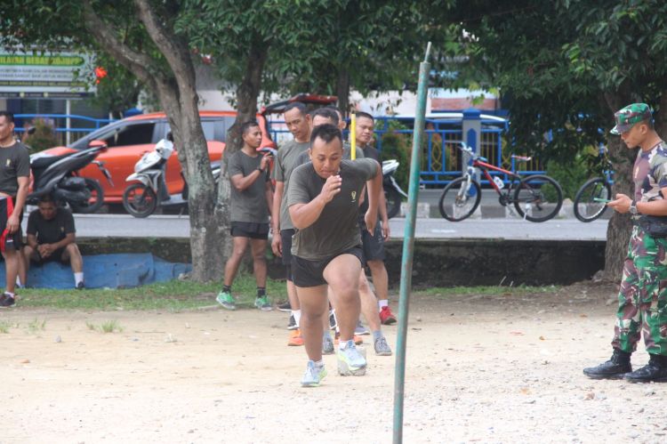Uji Kemampuan Fisik, Prajurit Kodim 0104/Atim Laksanakan Garjas Periodik II Tahun 2023