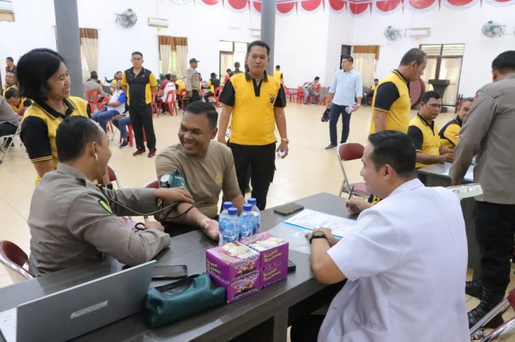 Polres Labuhabatu Laksanakan Pemeriksaan Kesehatan Berkala Anggota