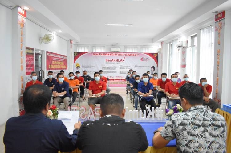 Dukung Program P4GN, Rutan Labuhan Deli  Lakukan Tes Urine Warga Binaan, Semua Negatif