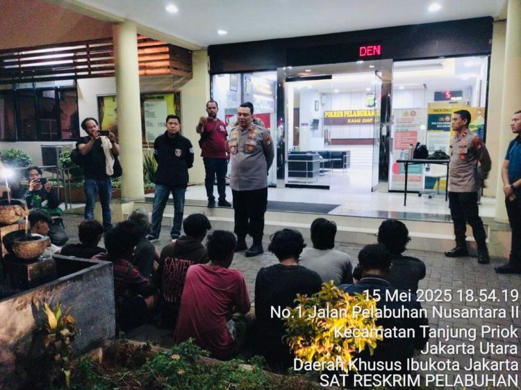 Tak Berkutik, 36 Preman Digulung Satreskrim Polres Pelabuhan Tanjung Priok