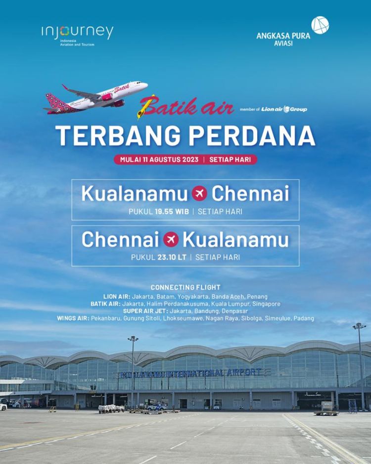 Penambahan Rute Baru Penerbangan Internasional Bandara Kualanamu
