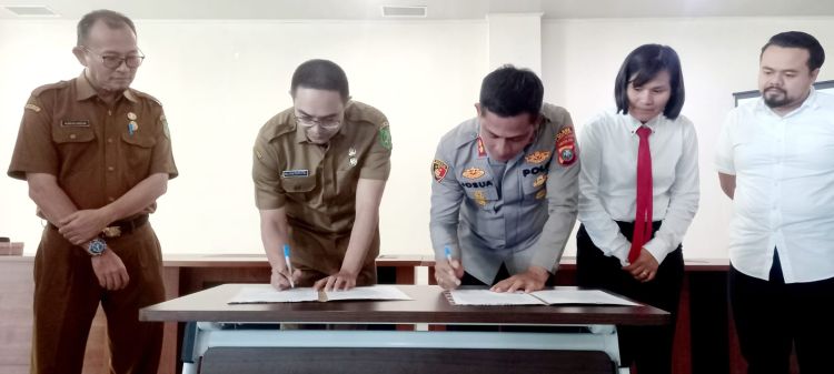 RSUD Bachtiar Djafar MoU Dengan Polres Belawan