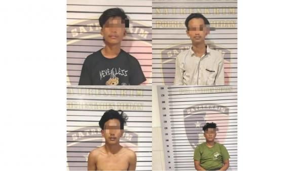 Polisi Tangkap 4 Pelaku Begal yang Tewaskan Mahasiswa UMSU, Ini Tampangnya