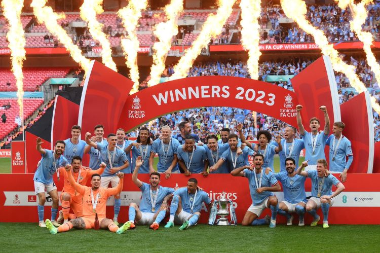 Kalahkan Setan Merah 2-1, Manchester City Juara Piala FA