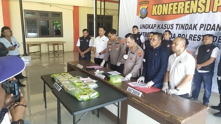 Polresta Deliserdang Gagalkan Peredaran 18 Kg Sabu dan 9.550 Butir Ekstasi