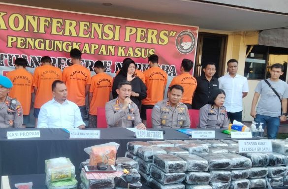 Polrestabes Medan Gagalkan Peredaran 132 Kg Sabu