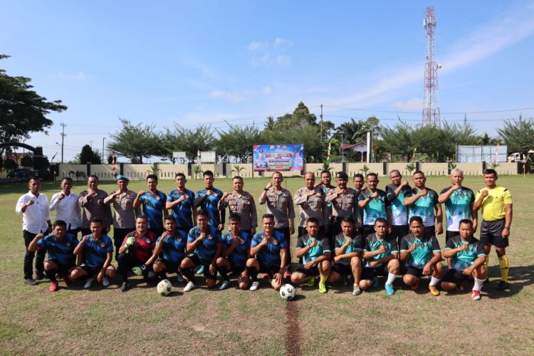 Kapolres Sergai Buka Pertandingan Mini Soccer Antar Jajaran
