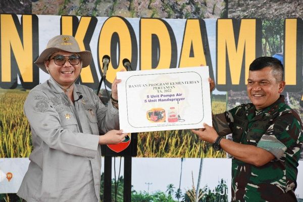 Sukseskan Kedaulatan Pangan, Kodam I/BB Canangkan Demplot Seluas 113,59 Ha di Tuntungan