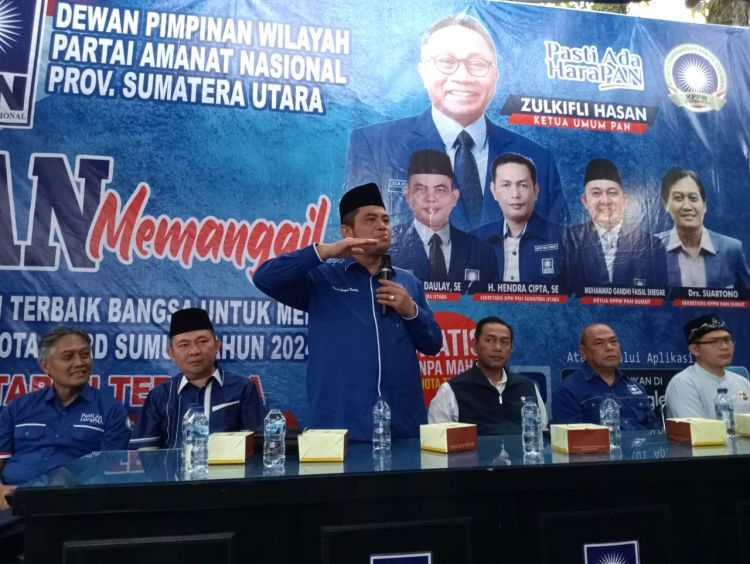 DPW PAN Sumut Launching Pencalegan Dini, Target 12 Kursi di Legislatif