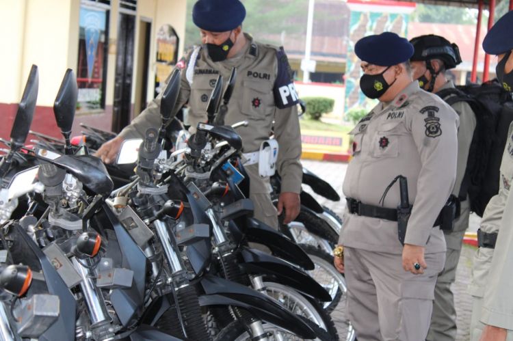 Dansat: Meski Landai, Bataliyon B Sat Brimob Poldasu Tetap Pantau Perkembangan Covid-19