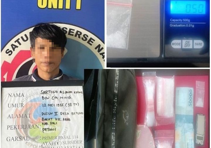 Diduga Sedang Menunggu Pembeli, Pengedar Narkoba Diamankan Polres PALI