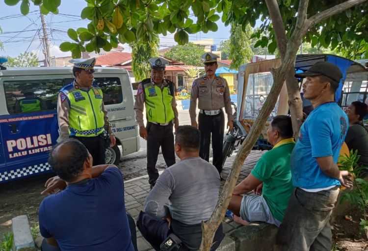 Sat Lantas Polresta Deli Serdang Sosialisasikan Antisipasi Geng Motor Kepada Masyarakat