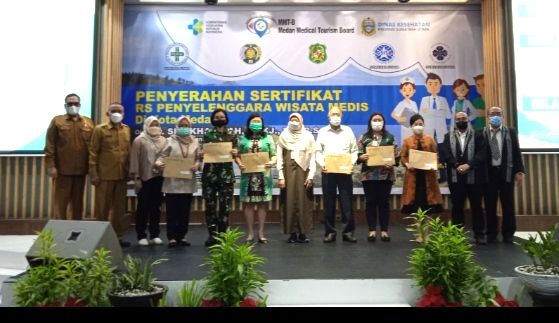 Enam Rumah Sakit di Medan Terima Sertifikat Penyelenggara Wisata Medis, Berikut Daftarnya