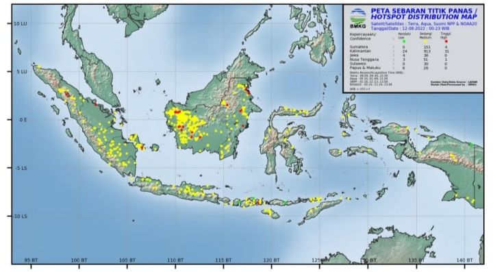 Titik Panas di Provinsi Sumut Turun Menjadi 27