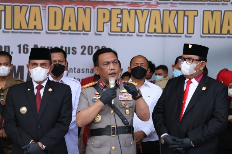 Kapolda Sumut Sampaikan Komitmen Memberantas Narkotika dan Penyakit Masyarakat