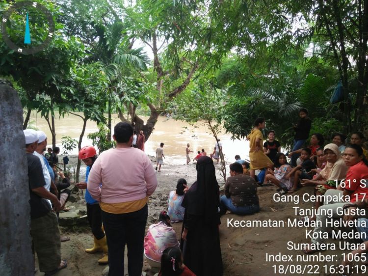 Anak Berusia 8 Tahun Hanyut di Sungai Belawan