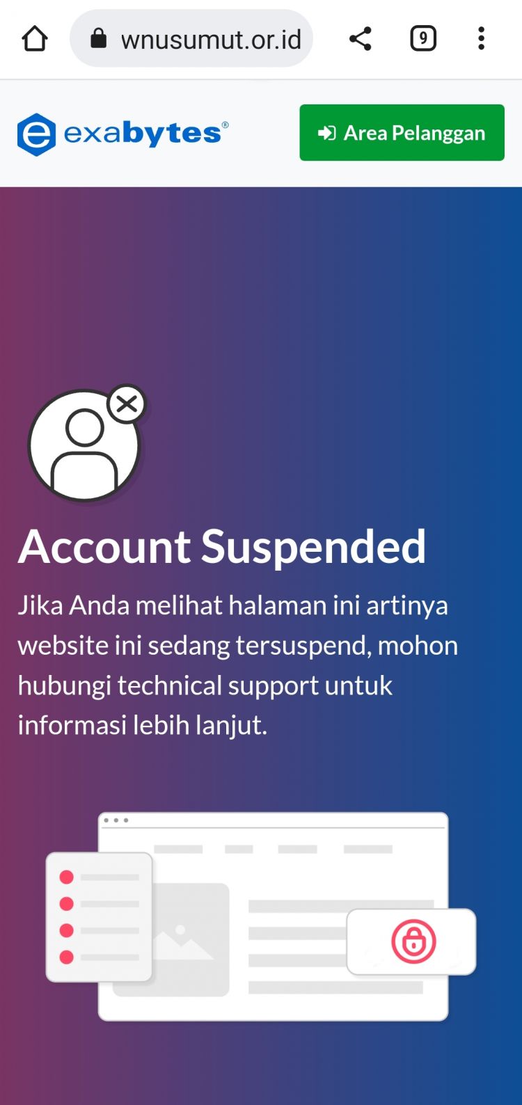 Waduh, Website PWNU Sumut di Suspend, Kemungkinan Belum Bayar