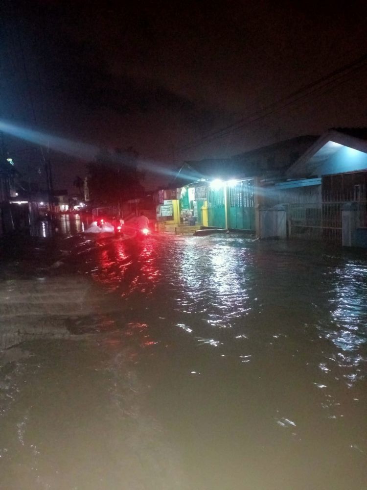 Jalan Pahlawan Medan Perjuangan Kembali Direndam Banjir