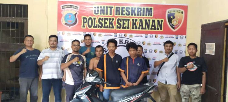 Curi Motor Penderes Karet, Empat Kawanan Maling Ditangkap