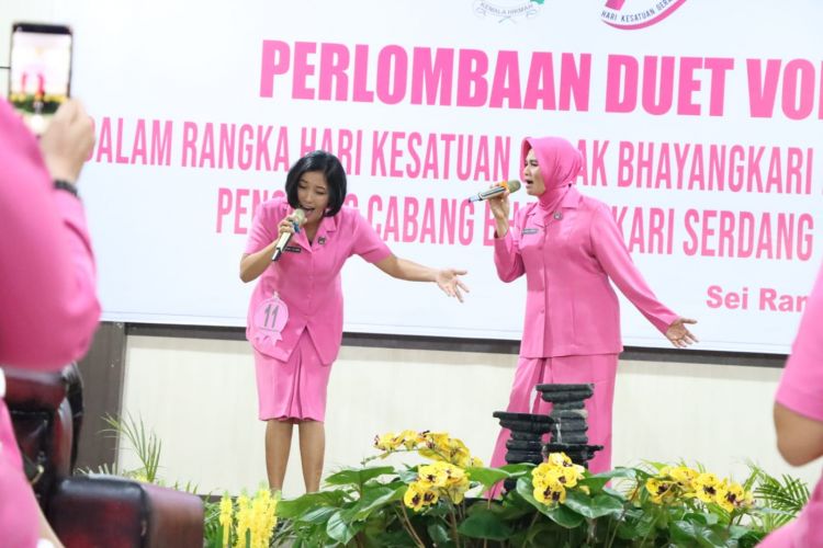 Bhayangkari Sergai Gelar Lomba Vocal Duet