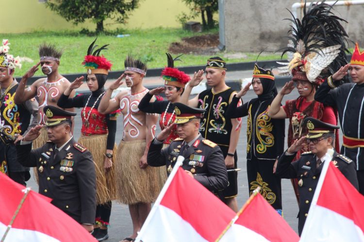 Setukpa Lemdiklat Polri Gelar Upacara Peringatan HUT Kemerdekaan RI ke 77