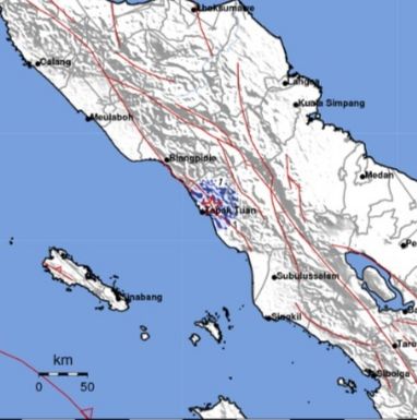 Gempa Bumi Tektonik M 3,6 Guncang Pasie Raja Aceh Selatan